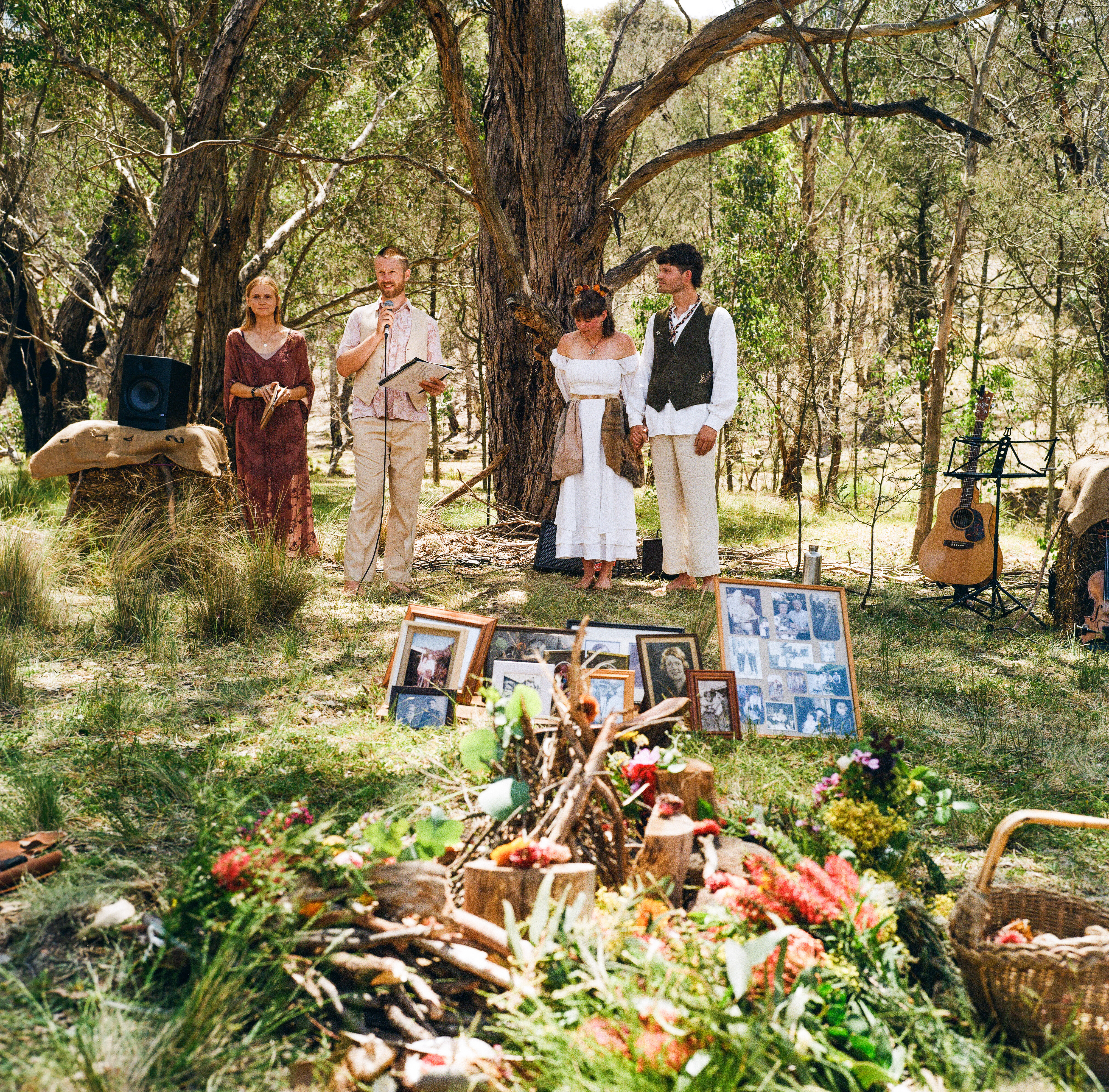 Tom Allen wedding ceremony marriage celebrant Geelong Warrnambool bush wedding